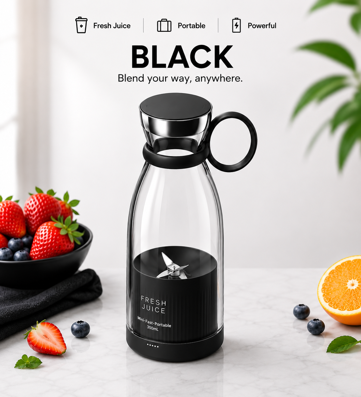 Portable Mini Blender for Fresh Juice (Pack of 1)